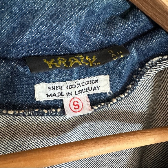 Vintage 80’s Krazy Krinkle Denim Jacket - Picture 2 of 12